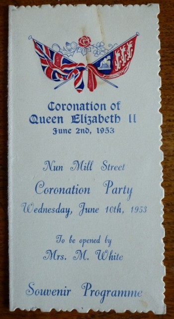 Nunmill St Coronation Party 1953