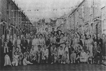 Drake St coronation party 1953