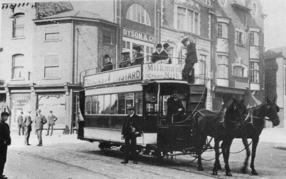 Horse Tramcar at Nessgate Coppergate Junction