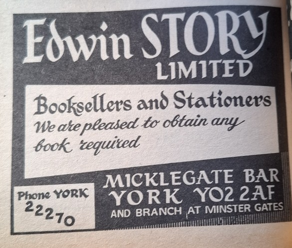 Edwin Story Advert Kellys Directory 1975 (1)