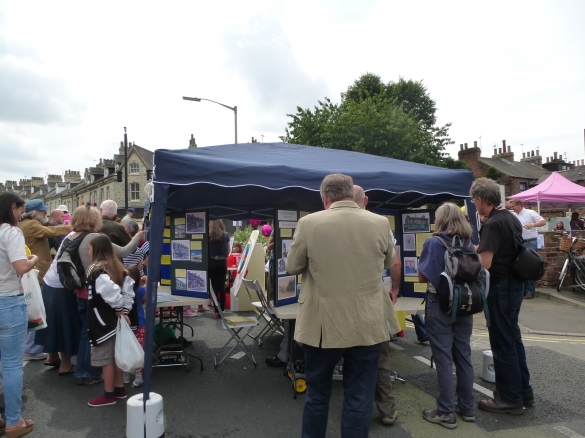 History Group stall at Bishy Road St Party