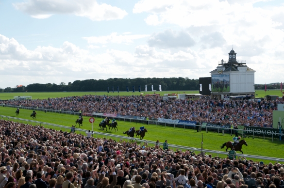 Frankel crosses the line to win the Juddmonte at York