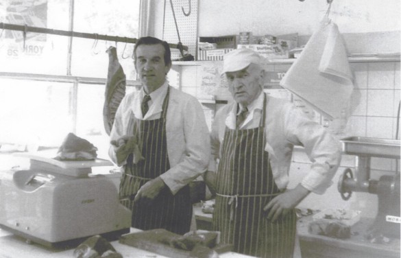 Wilson butchers 15 Colin and Harold June 1975