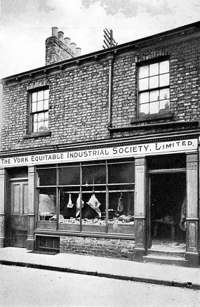 Clement St Co=op butcher 1909