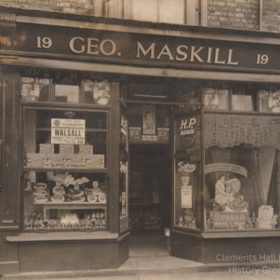George Maskill shop outside